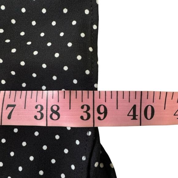 Sam Edelman Polka Dot Puff Sleeve Ruched Dress - Picture 13 of 13